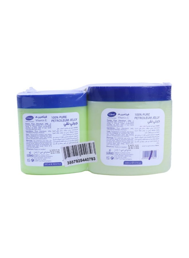 COSMO Petroleum Jelly with Vitamin E -100% Pure - 500+300ml - Image 2